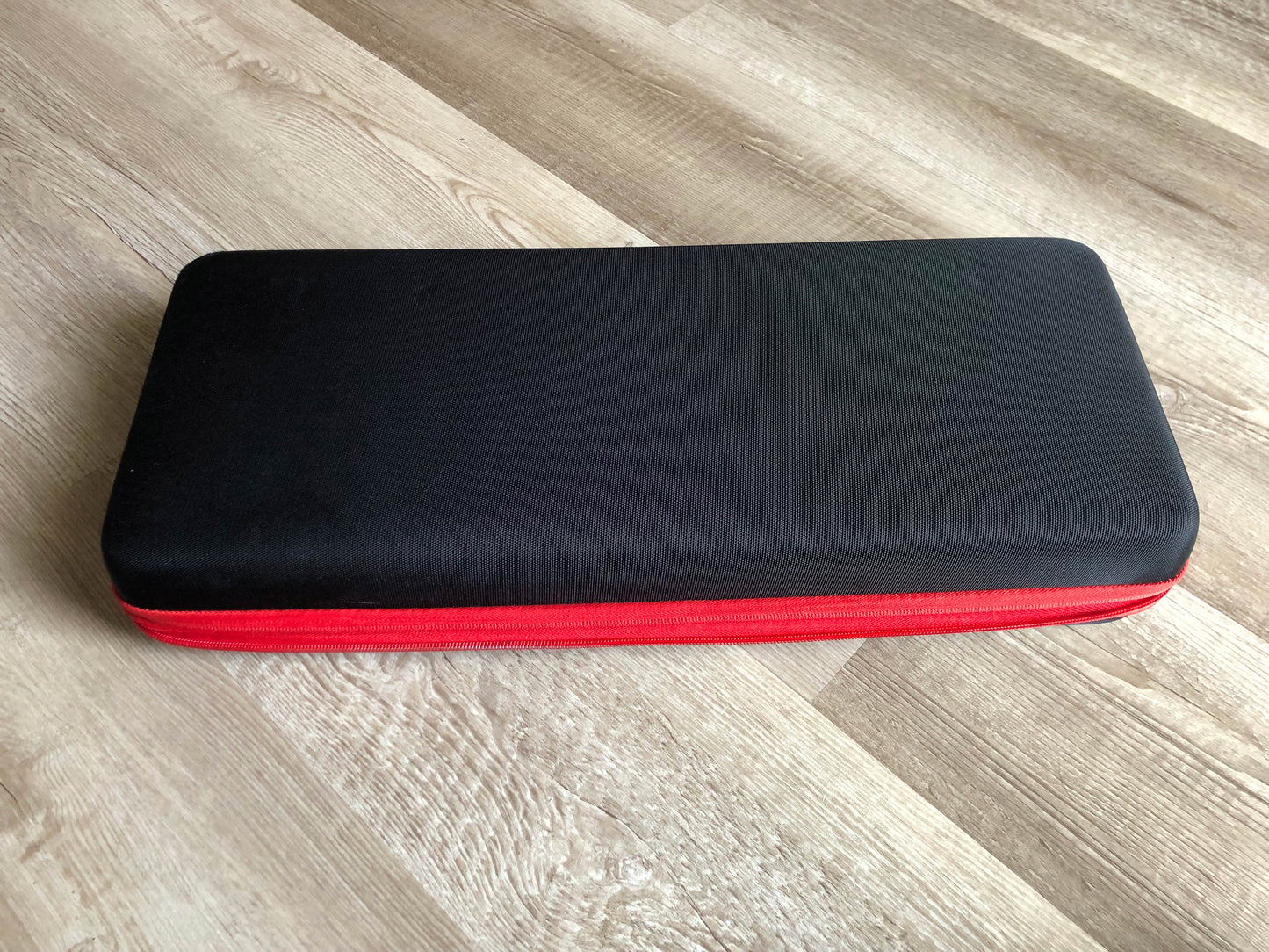 LTGEM Hard Case for Akai MPK Mini Plus in Black + Red