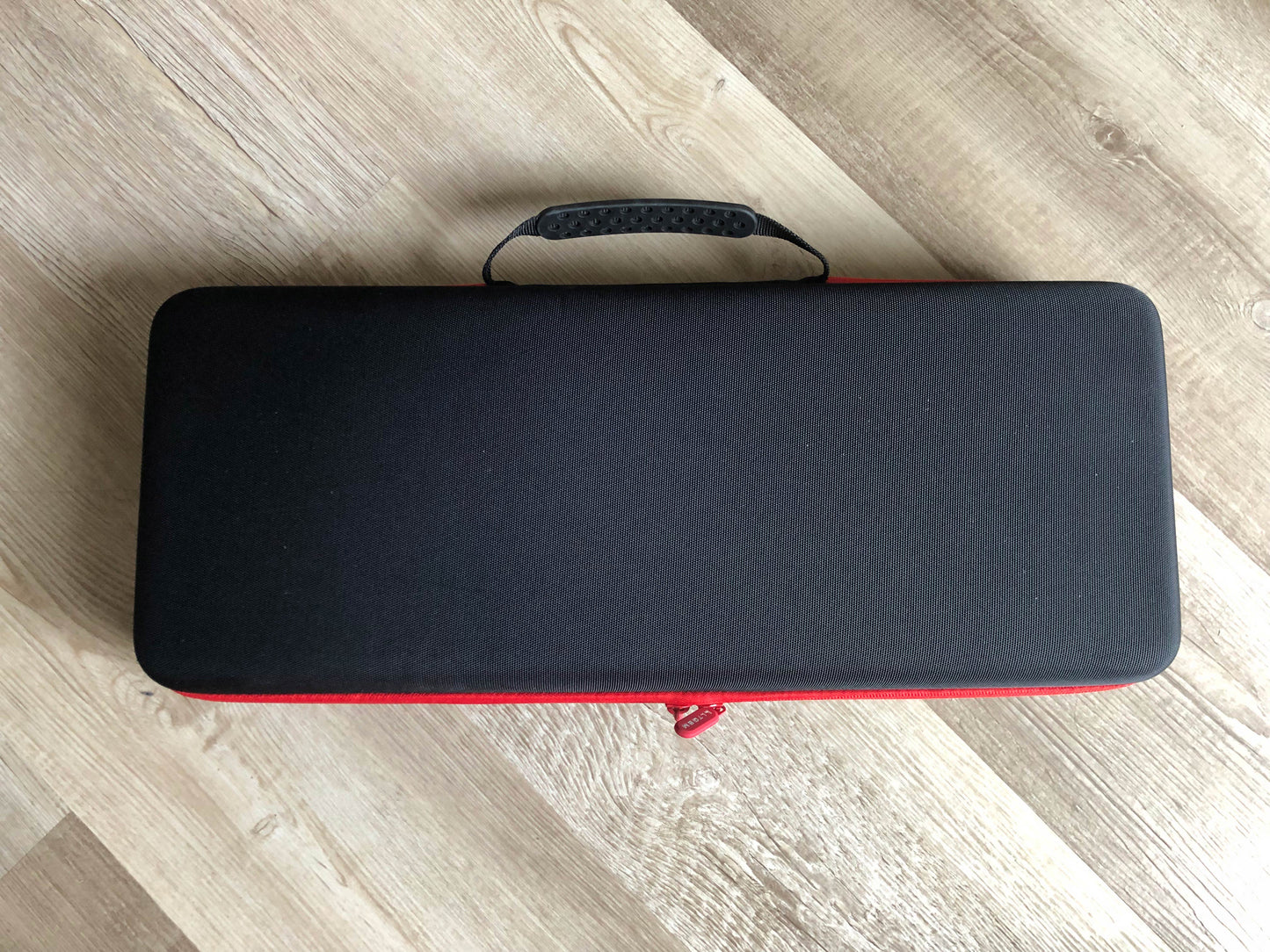 LTGEM Hard Case for Akai MPK Mini Plus in Black + Red