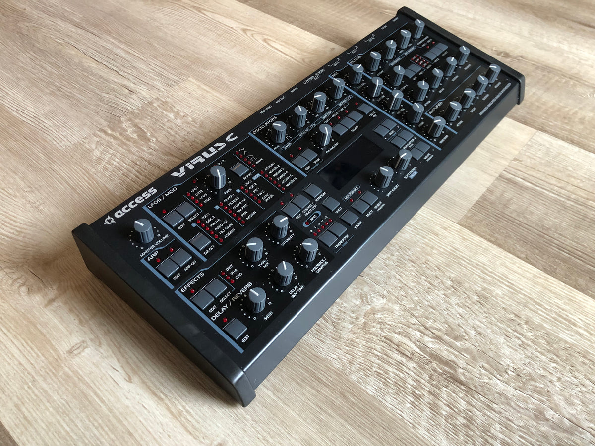 Access Virus C Desktop w/ All New Tacts, Power Caps, Battery + Custom LUX PMVA Display & Walnut Wood Sides