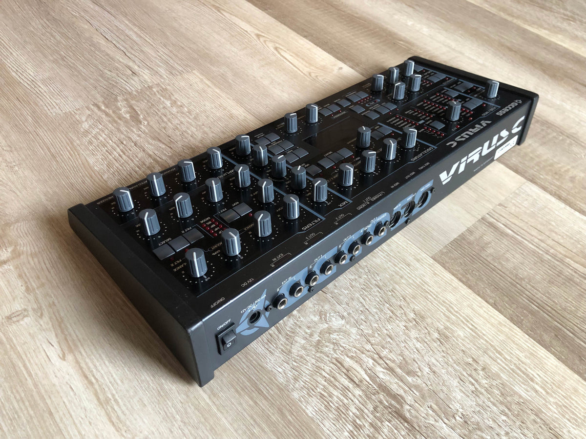 Access Virus C Desktop w/ All New Tacts, Power Caps, Battery + Custom LUX PMVA Display & Walnut Wood Sides