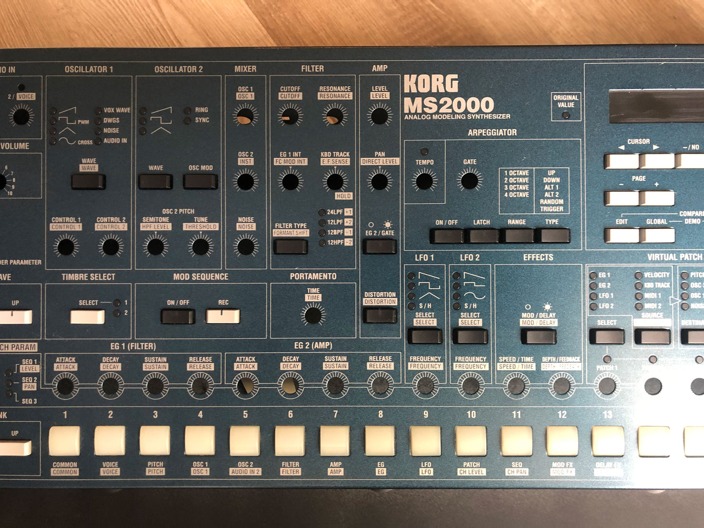 Korg MS2000 Top & Bottom Frame + Pitch/Mod Wheel Housing & All Buttons