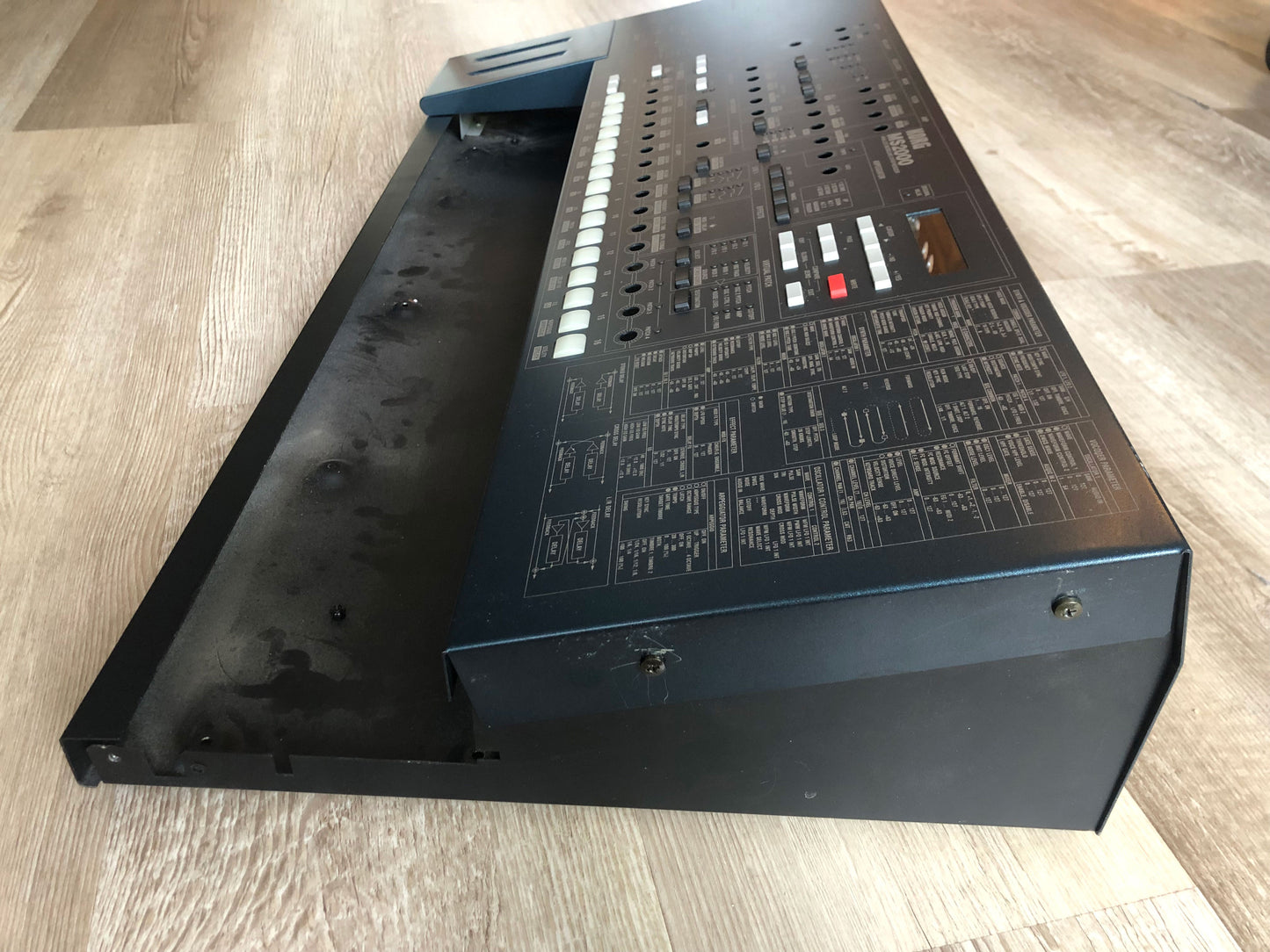 Korg MS2000 Top & Bottom Frame + Pitch/Mod Wheel Housing & All Buttons