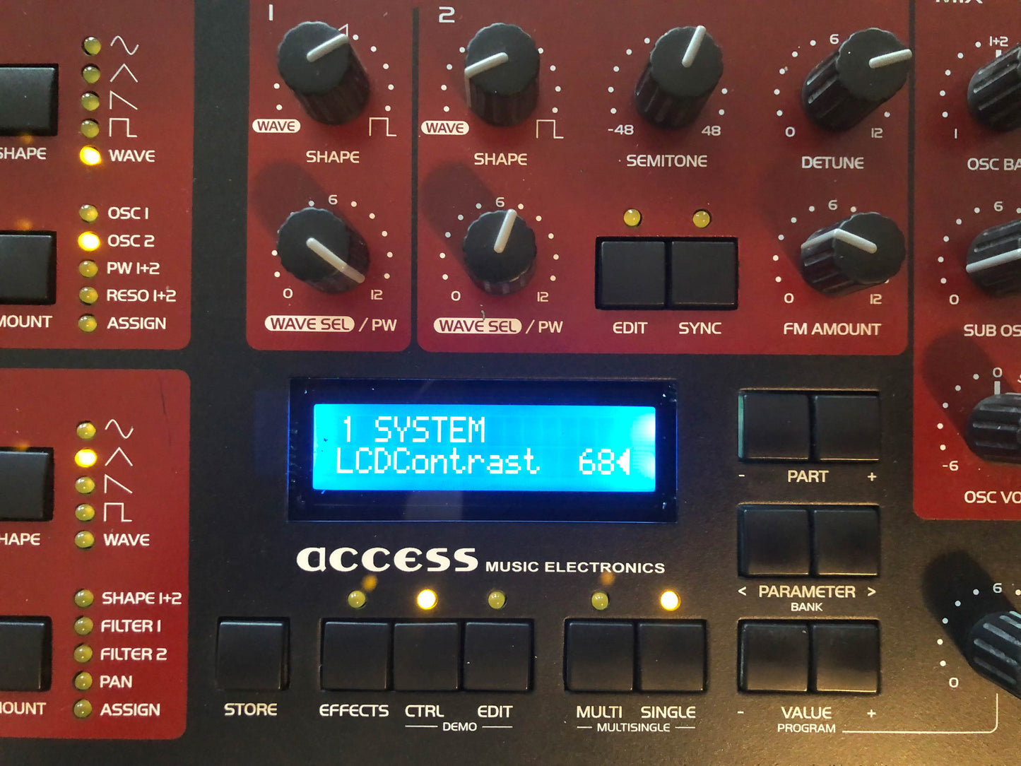 Access Virus Indigo Drop-In LCD Display Replacement (B or C)