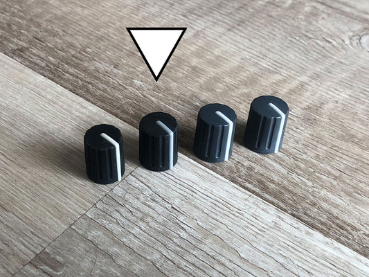 Access Virus OEM Knobs for B, KB, Indigo V1 (Darker Stripe)