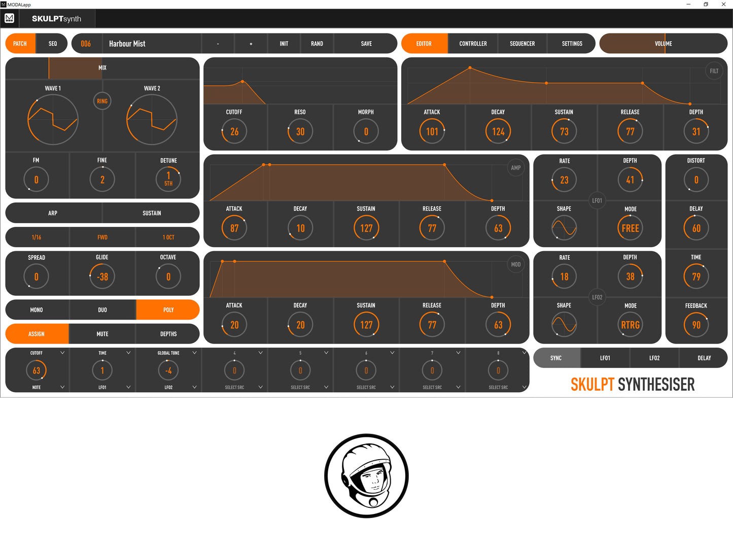 Modal Skulpt 4-Voice Analog Modeling Synth w/ OG Box (Minty)
