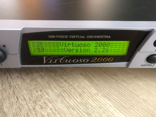 E-MU Virtuoso in Excellent Condition w/ Both Orchestral ROMS, Rack Ears, & New Encoder