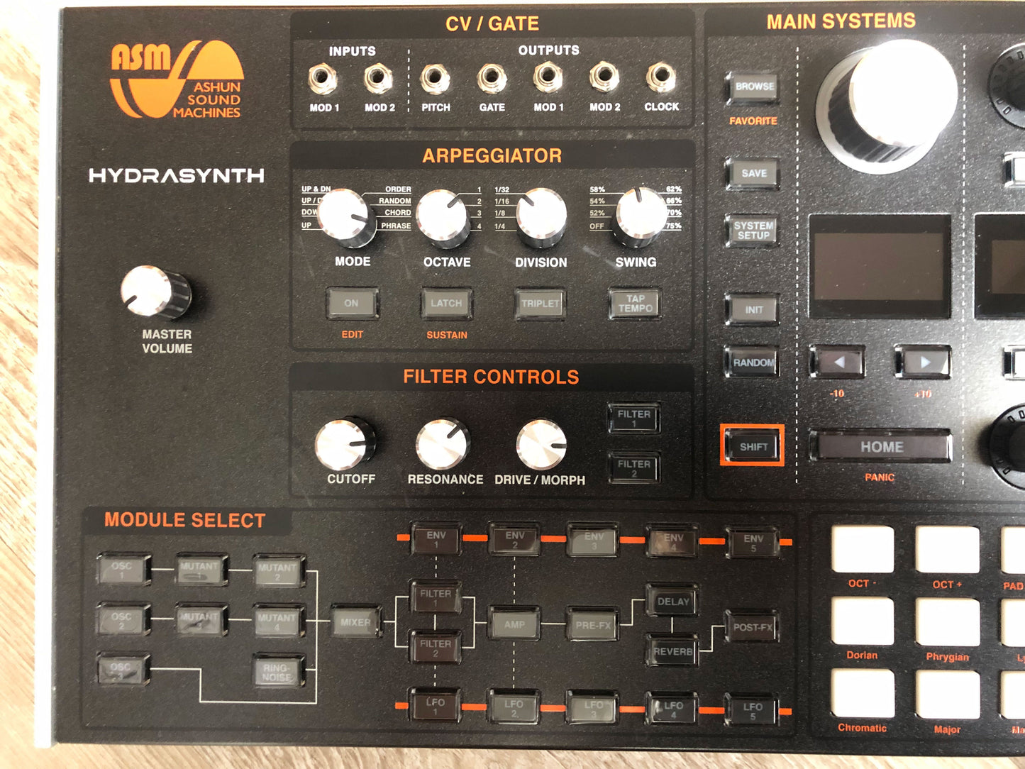 Hydrasynth Desktop with Rack Ears, New ASM Power Supply, & Original Box