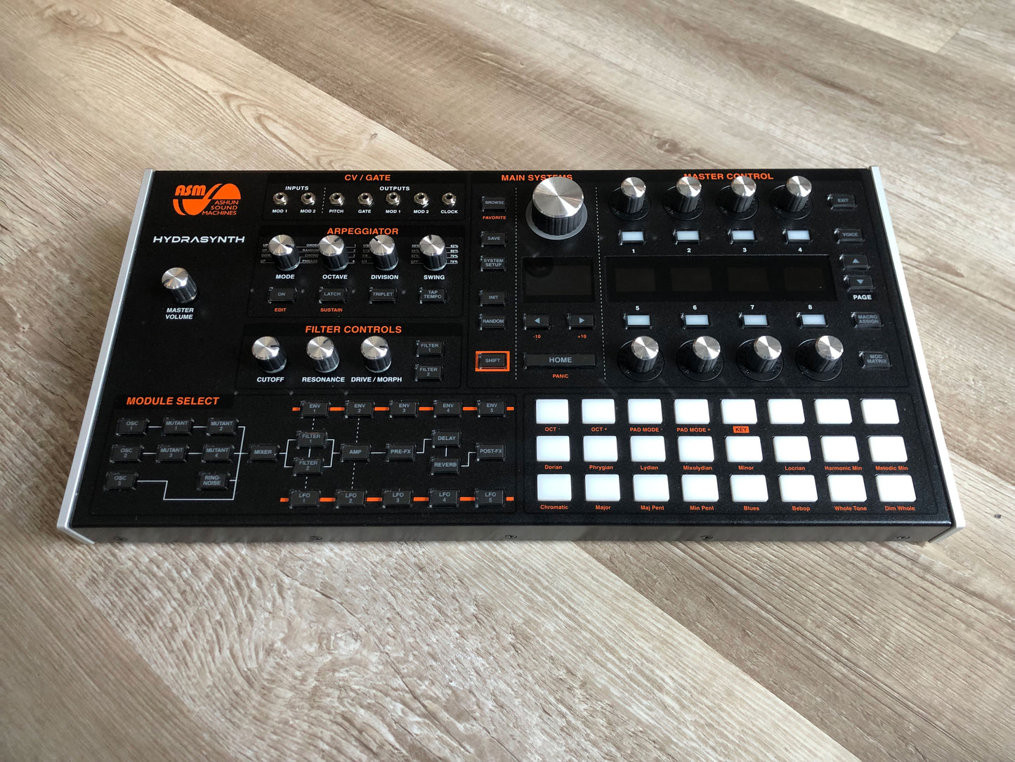 Hydrasynth Desktop with Rack Ears, New ASM Power Supply, & Original Box
