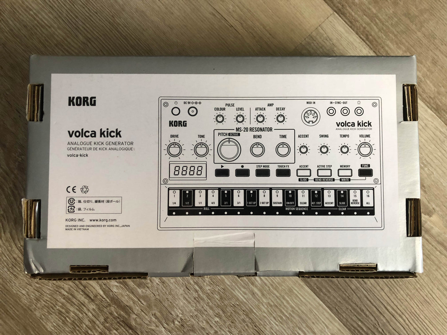Korg Volca Kick Analog Kick / Bass Generator with Original Box