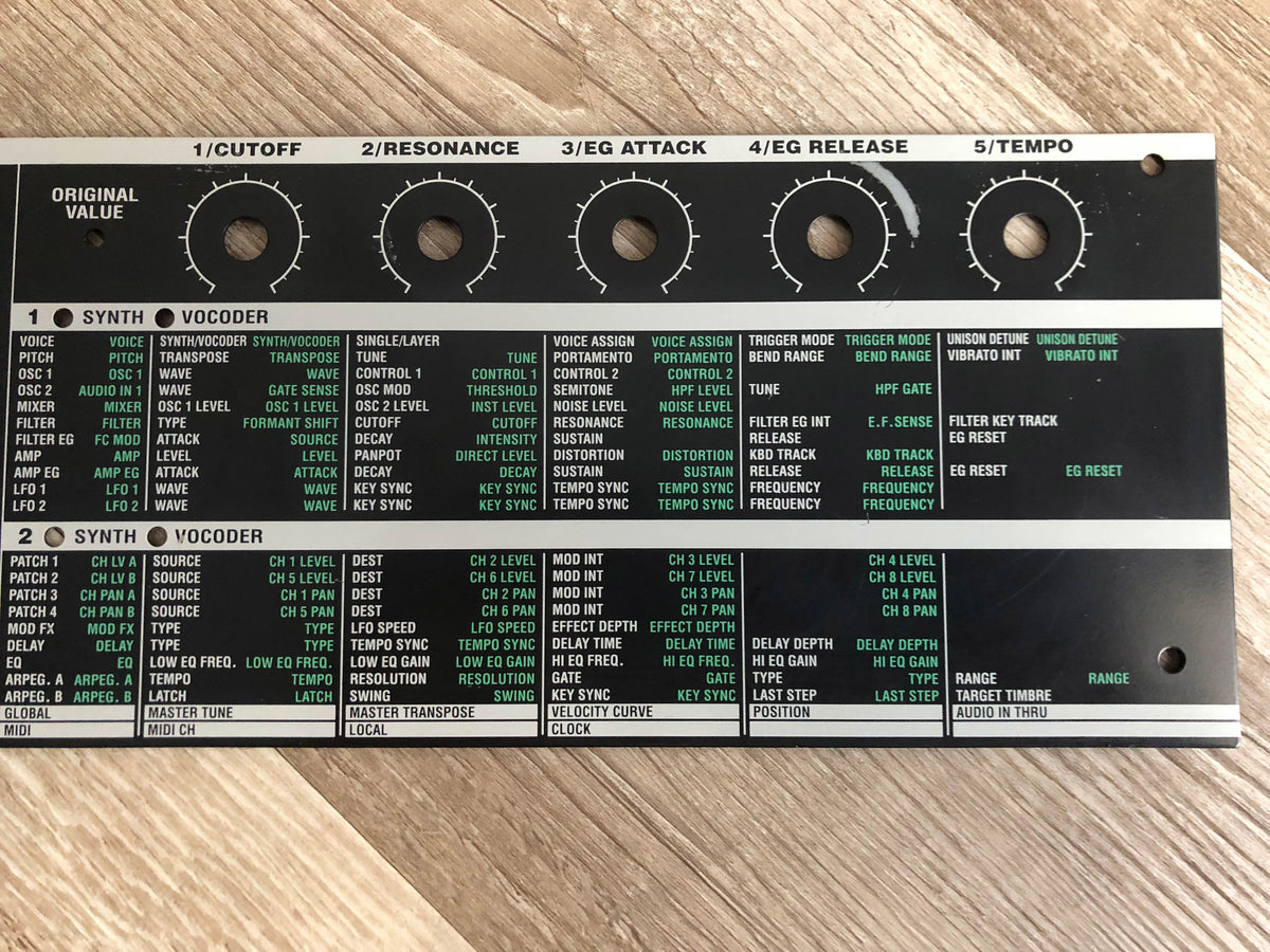 MicroKorg OEM Faceplate in Good Condition