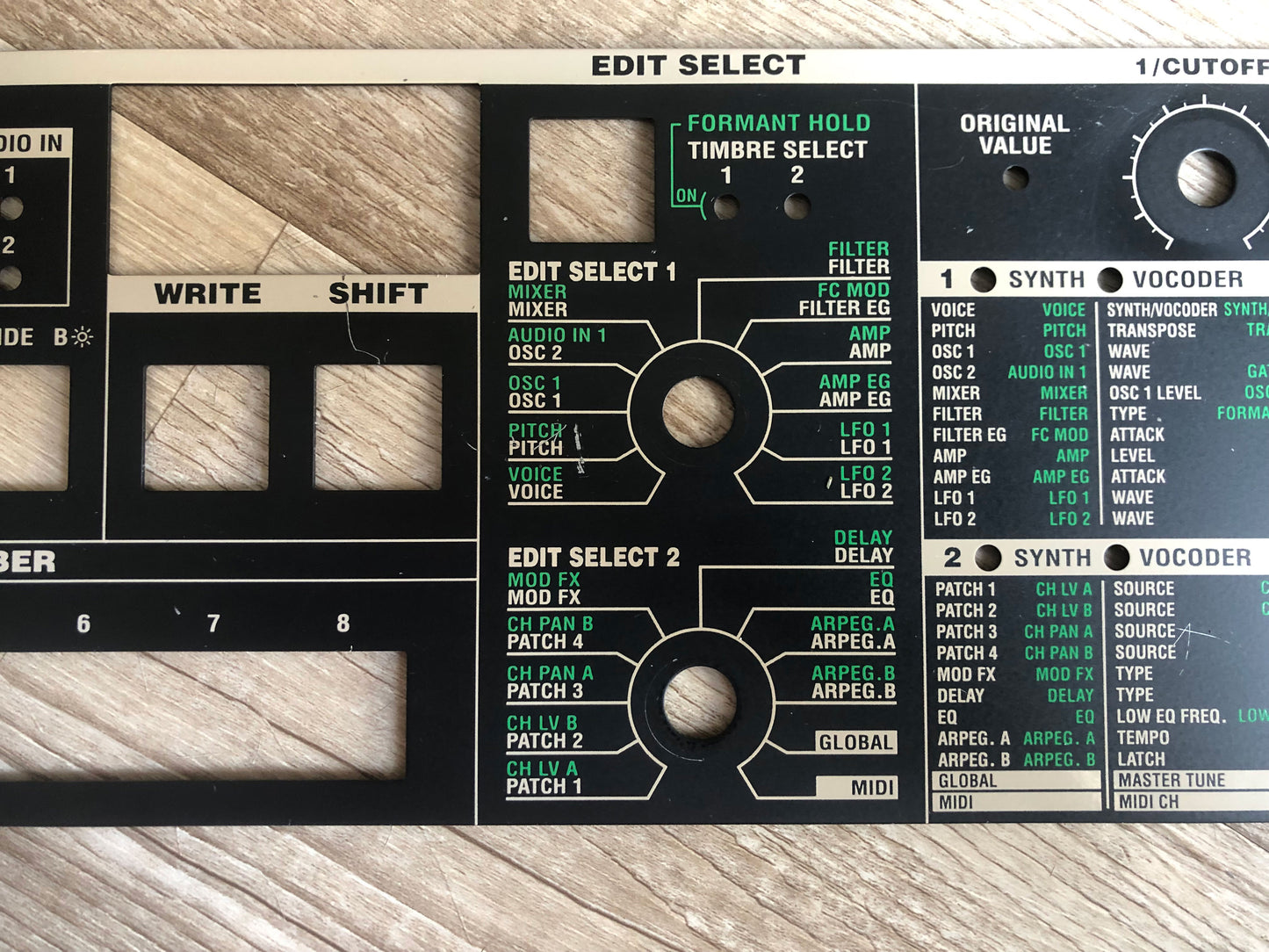 MicroKorg OEM Faceplate in Good Condition