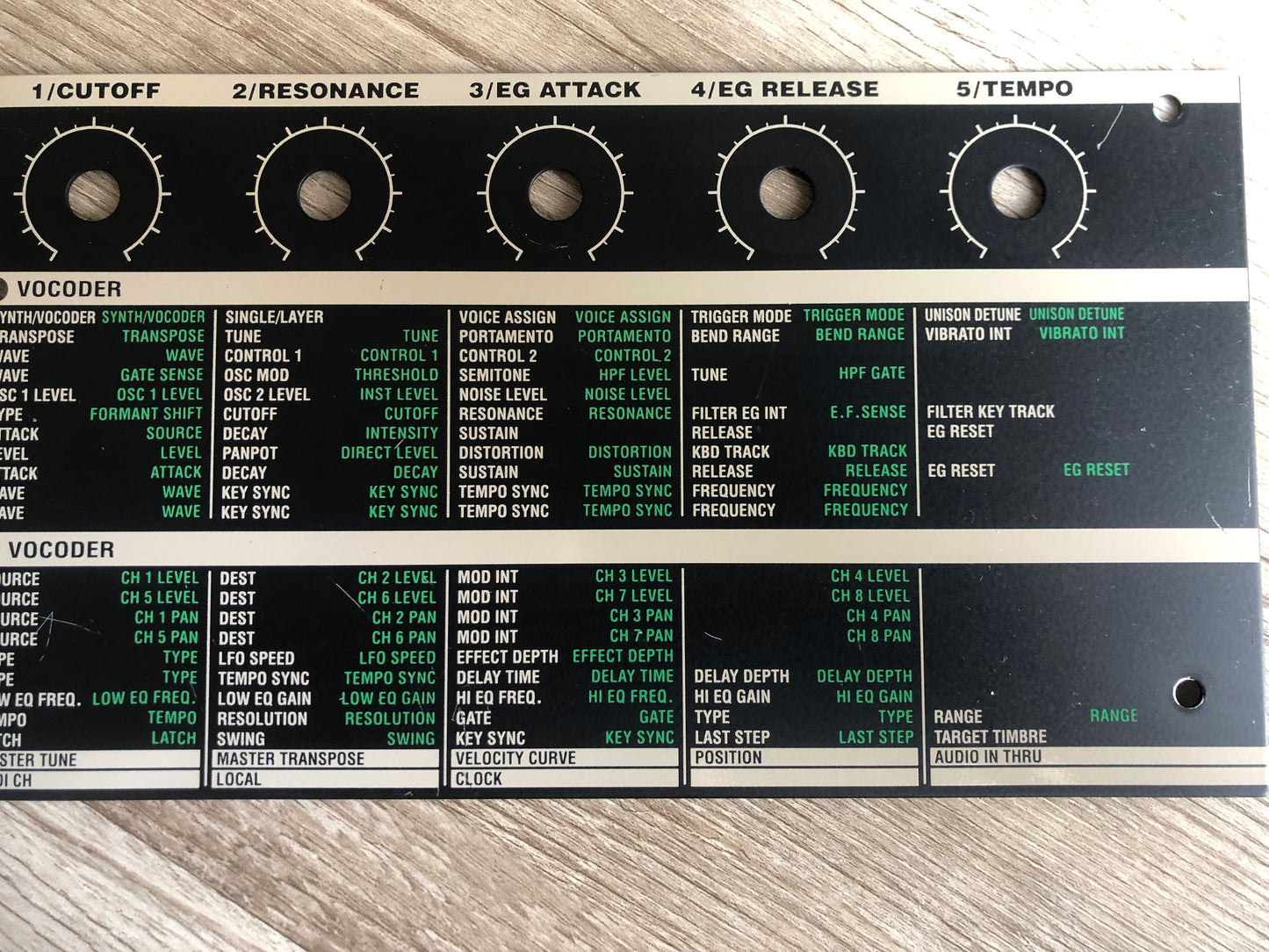 MicroKorg OEM Faceplate in Good Condition