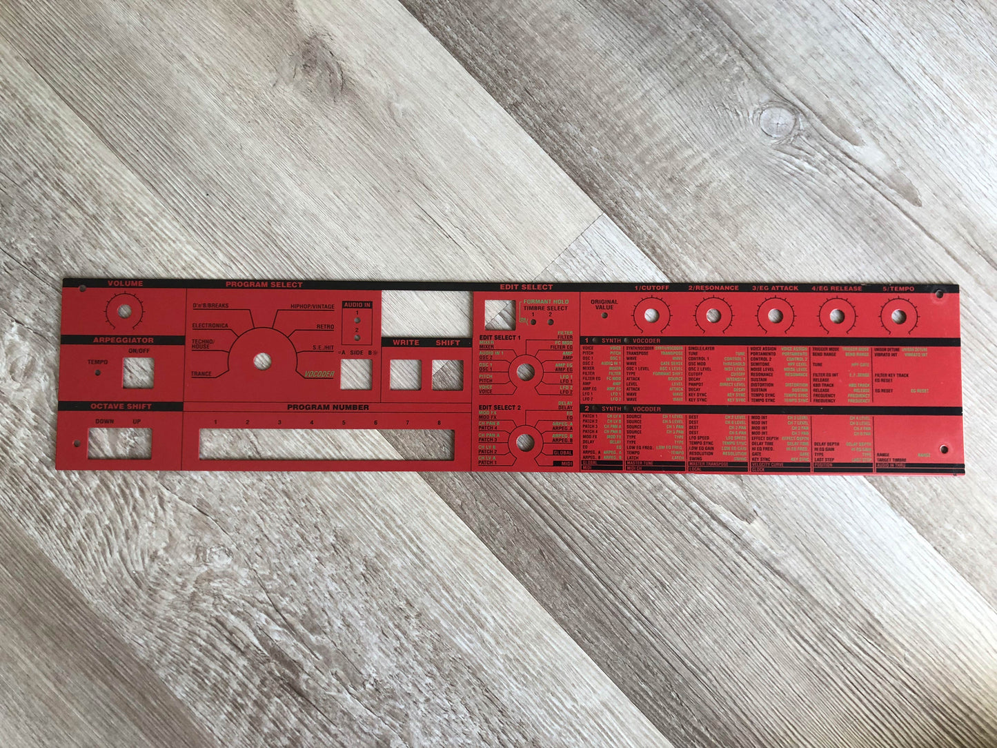 MicroKorg Red & Black Special Edition OEM Faceplate in Excellent Condition