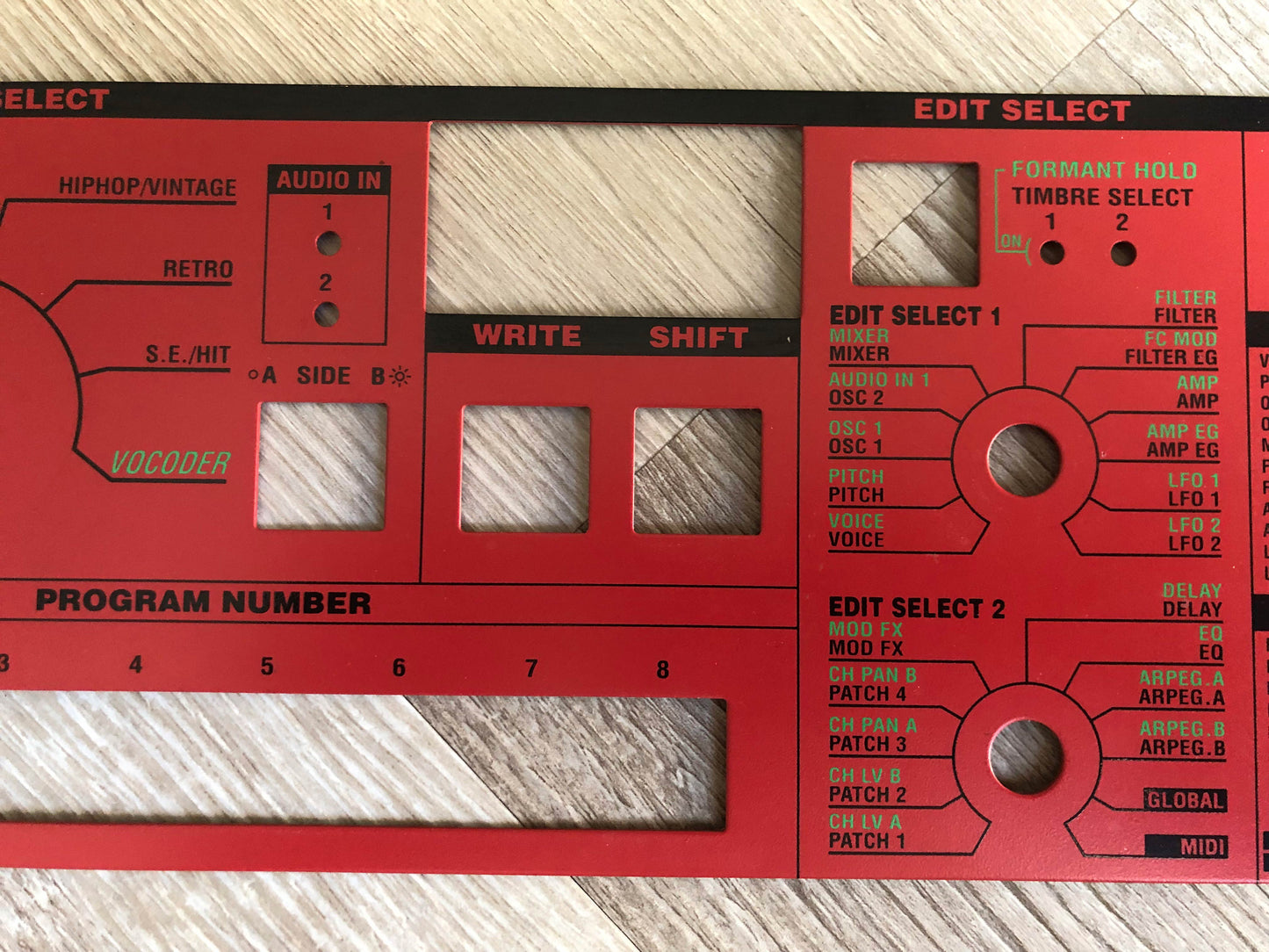 MicroKorg Red & Black Special Edition OEM Faceplate in Excellent Condition