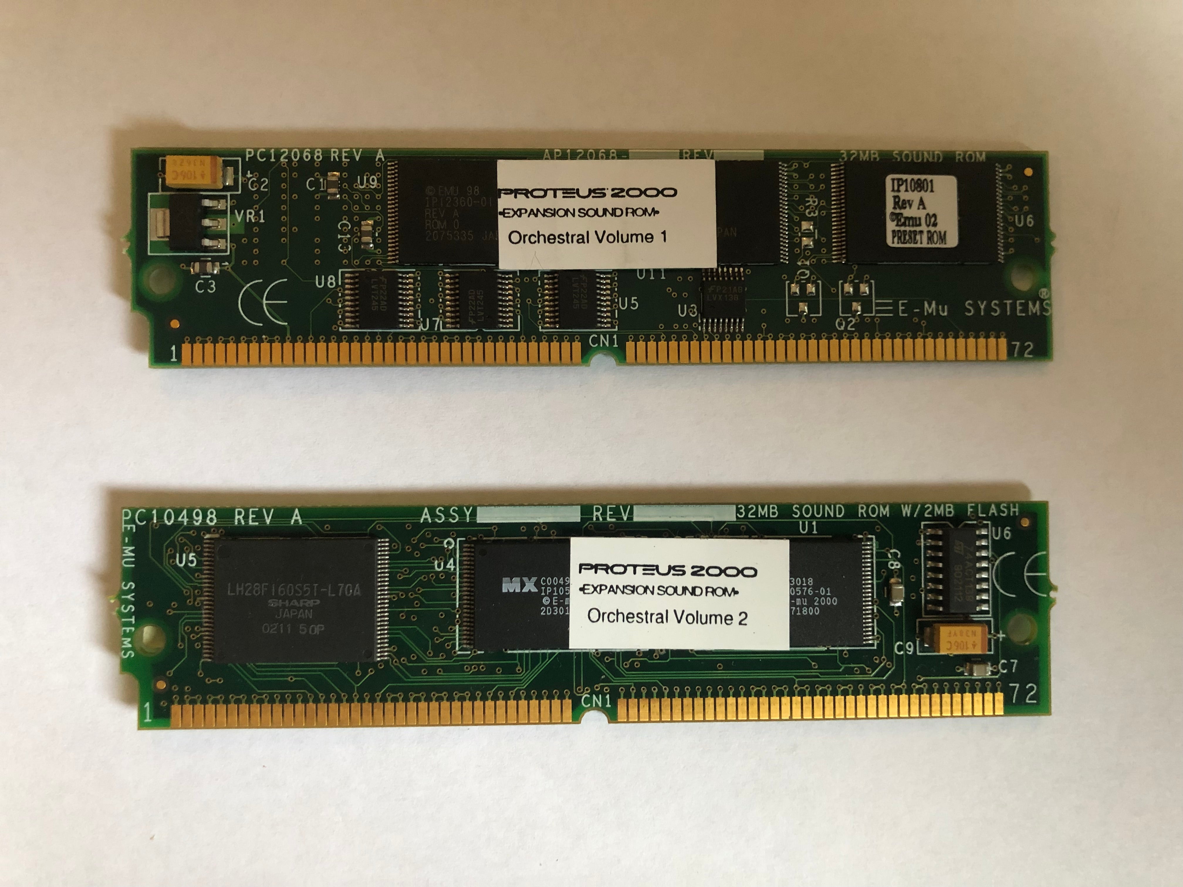 E-MU Proteus 2000s, Command Stations & Sound ROMs | Captain