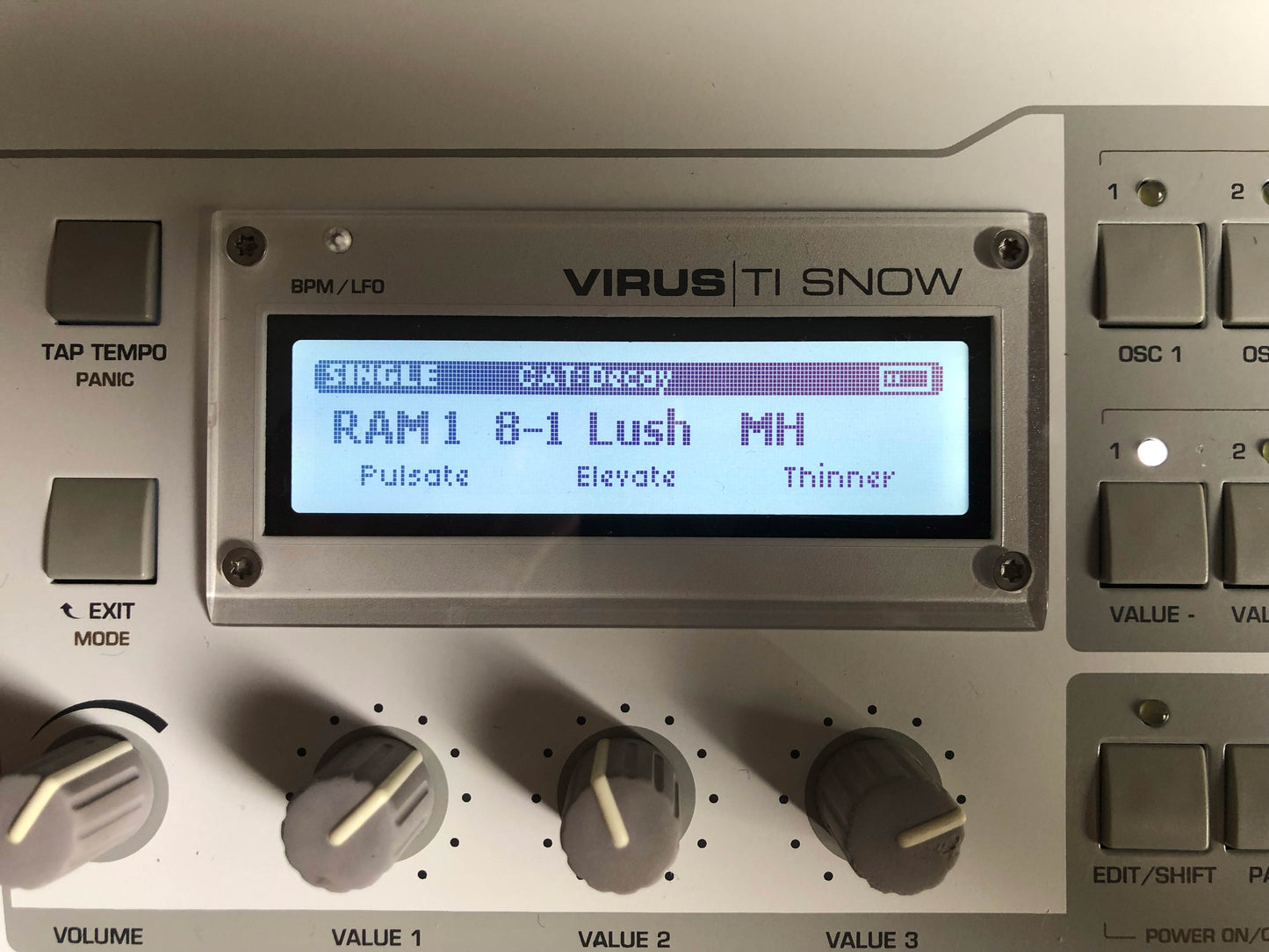 Access Virus TI Snow, All New Tacts & New Battery, w/ PSU + USB Cable