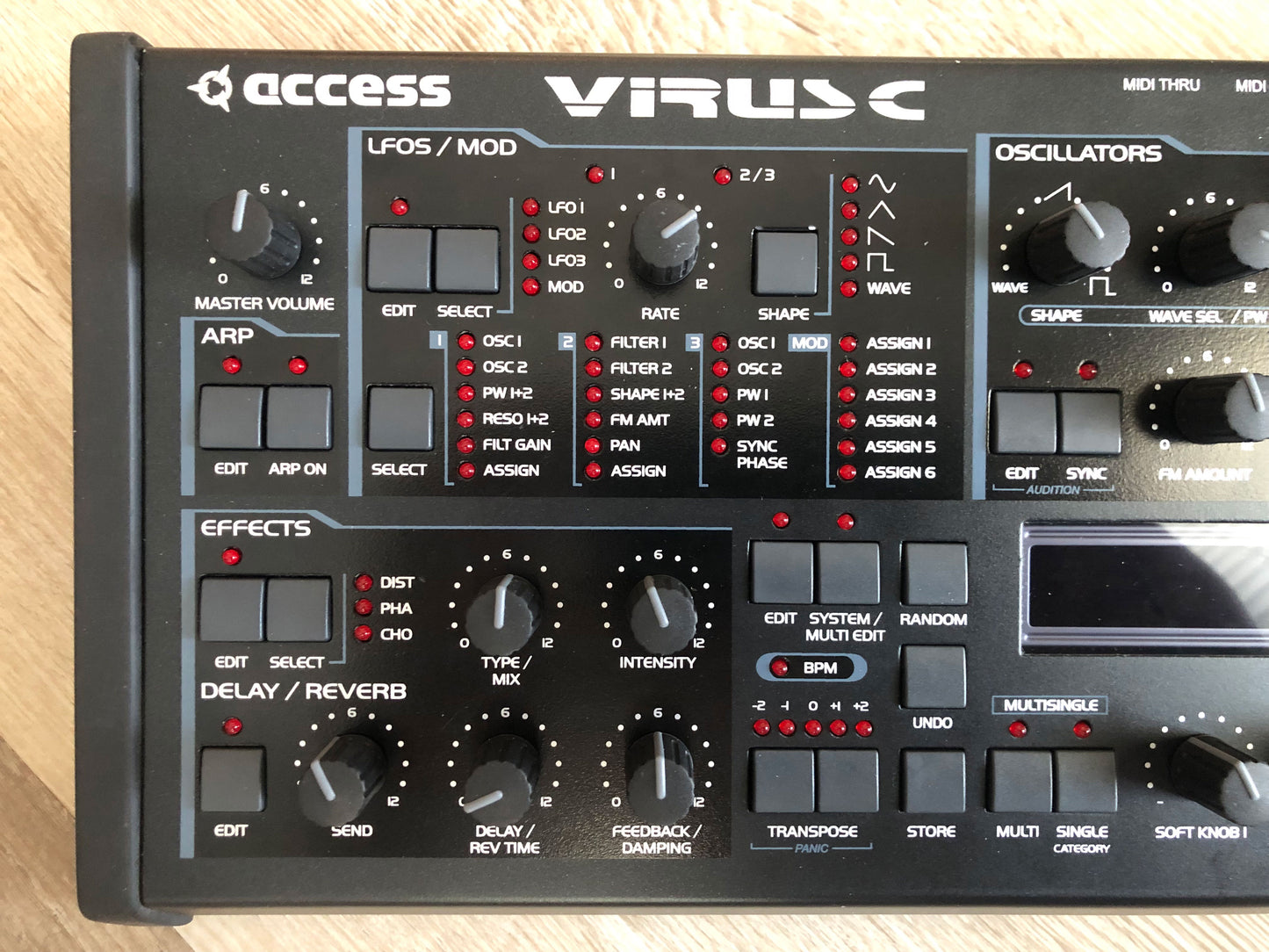 Access Virus C Desktop, All New Tacts, Power Filter Cap, Battery + PSU, OS 6.5