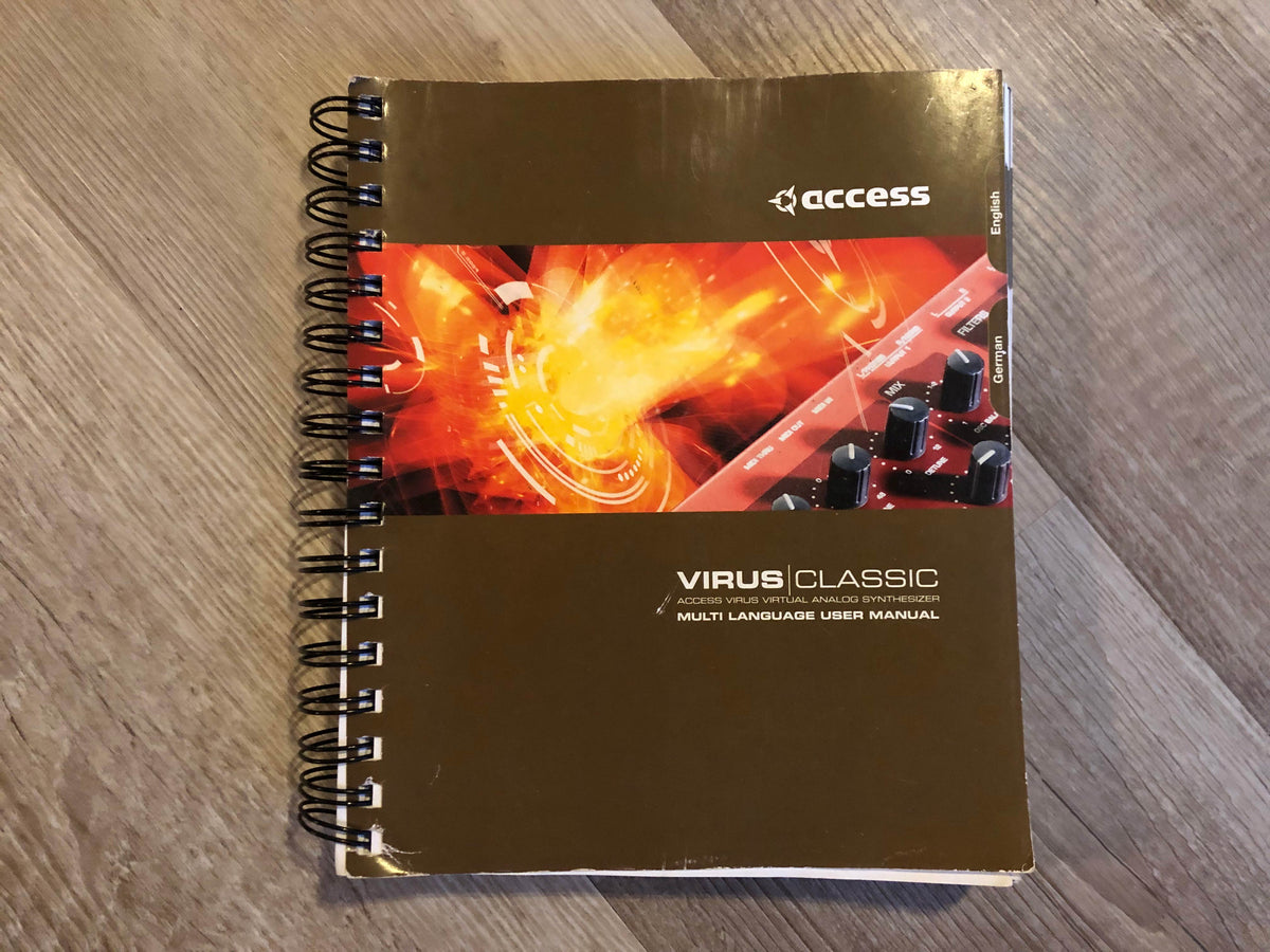 Access Virus Classic / B User Manual (OS 4.8+) English & German