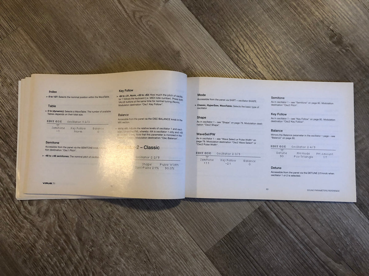 Access Virus TI User Manual in English